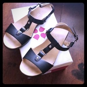 Naturalizer Kameron flat sandal, sz 10 Blk